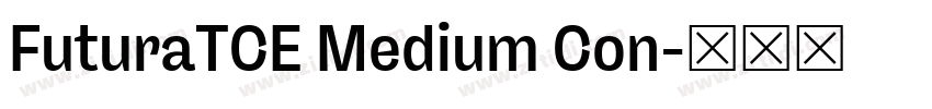 FuturaTCE Medium Con字体转换